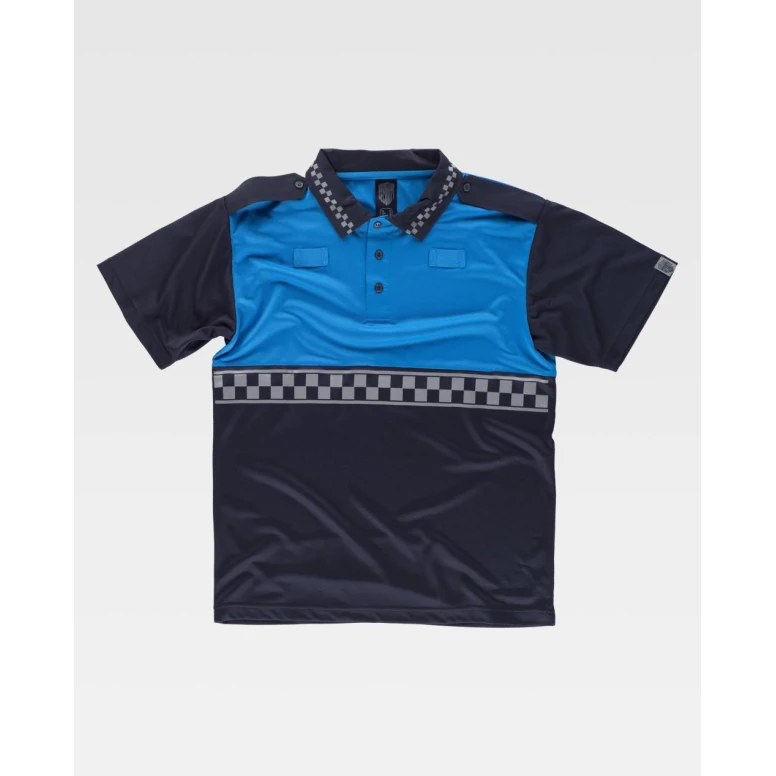Alles muss raus -  Arbeits- Poloshirt Kurzarm Hochsichtbarkeit  C3855 -  Workteam Größe L Farbe Navyblau/Gelb