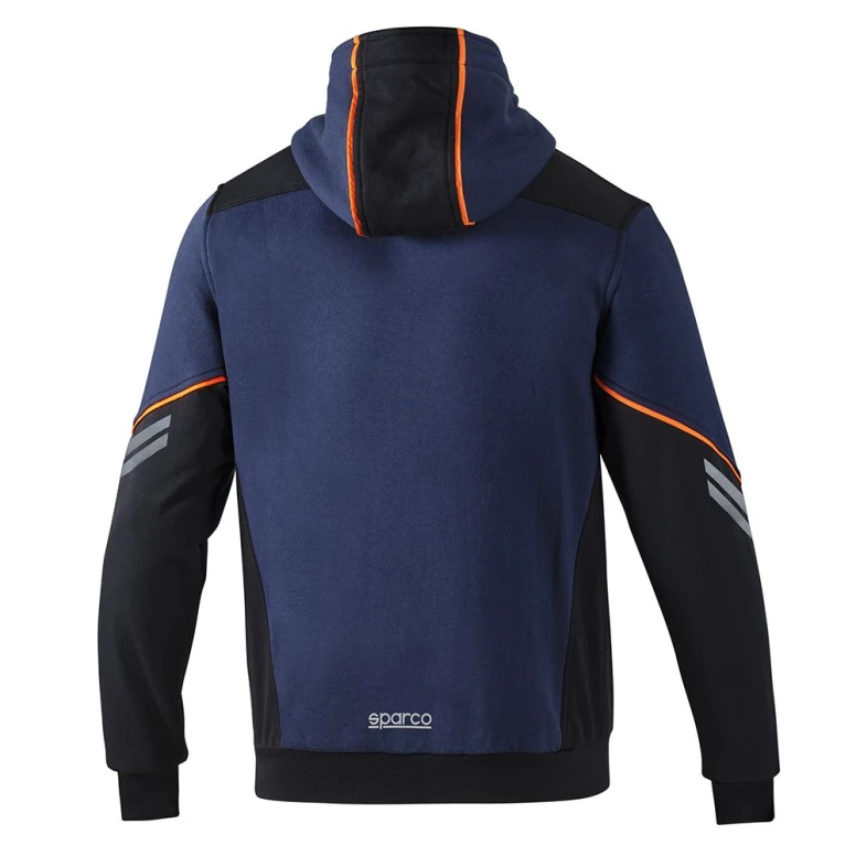 Alles muss raus -  Arbeitskapuzenpullover Sparco Tech Hooded full zip 02414 Größe XL Farbe Schwarz Grau