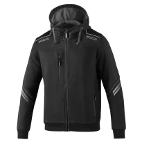 Alles muss raus -  Arbeitskapuzenpullover Sparco Tech Hooded full zip 02414 Größe 2XL Farbe Schwarz Grau