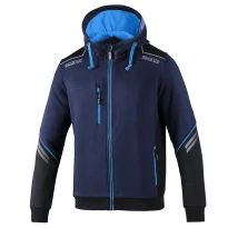 Alles muss raus -  Arbeitskapuzenpullover Sparco Tech Hooded full zip 02414 Größe 2XL Farbe Schwarz Grau