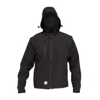 Alles muss raus -  Arbeitsjacke Multitaschen Stretch Softshell wasserdicht Technosafe Kripto ALGBBL01 Größe L