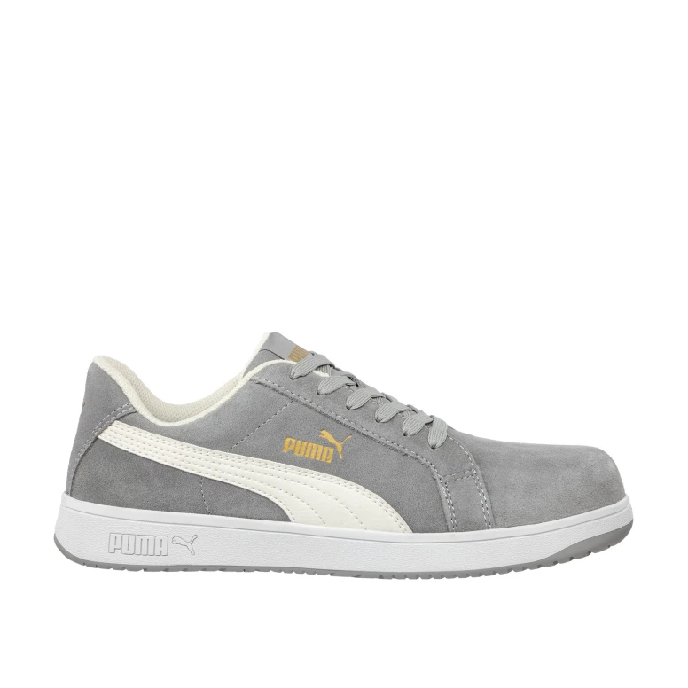 Alles muss raus -  Sicherheitsschuhe Puma Iconic Suede Grey Low S1P FO HRO ESD SRC 640030 Nummer 44