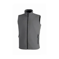 Alles muss raus -  Arbeitsweste Softshell Stretch elastisch U- Power Dublino IN231 Größe 4XL Farbe Carbonschwarz