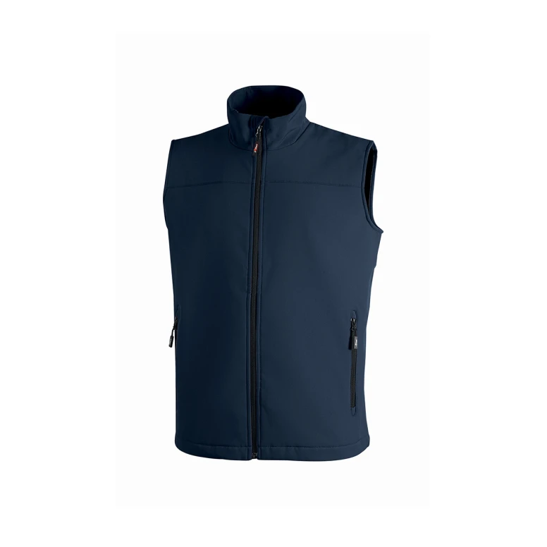 Alles muss raus -  Arbeitsweste Softshell Stretch elastisch U- Power Dublino IN231 Größe 4XL Farbe Carbonschwarz