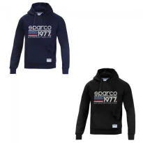 Alles muss raus -  Sparco Hoodie 1977 -  01320 Arbeitskapuzenpullover Größe S Farbe Schwarz