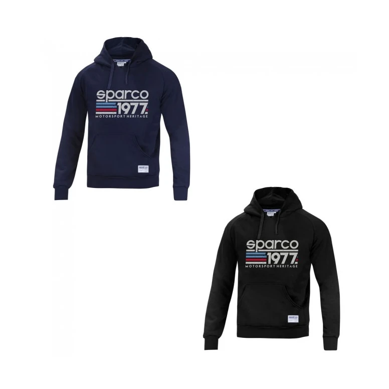 Alles muss raus -  Sparco Hoodie 1977 -  01320 Arbeitskapuzenpullover Größe S Farbe Schwarz