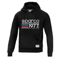 Alles muss raus -  Sparco Hoodie 1977 -  01320 Arbeitskapuzenpullover Größe S Farbe Schwarz 2