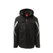 Alles muss raus -  Arbeitsjacke Multitaschen Softshell Payper Wonder Pad AY 7274 Größe L Farbe Rot