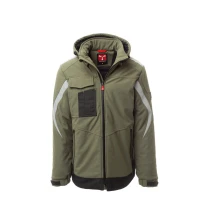 Alles muss raus -  Arbeitsjacke Multitaschen Softshell Payper Wonder Pad AY 7274 Größe L Farbe Rot