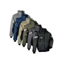 Alles muss raus -  Gepolsterte Arbeitsjacke mit vielen Taschen Cofra Iceberg V001- 0- 00 Größe 52 Farbe Schlamm Schwarz