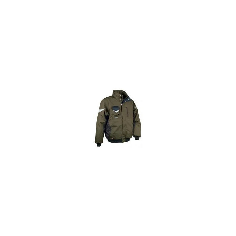 Alles muss raus -  Gepolsterte Arbeitsjacke mit vielen Taschen Cofra Iceberg V001- 0- 00 Größe 52 Farbe Schlamm Schwarz