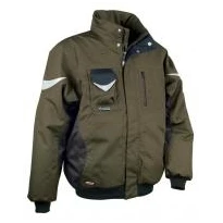 Alles muss raus -  Gepolsterte Arbeitsjacke mit vielen Taschen Cofra Iceberg V001- 0- 00 Größe 52 Farbe Schlamm Schwarz