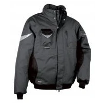 Alles muss raus -  Gepolsterte Arbeitsjacke mit vielen Taschen Cofra Iceberg V001- 0- 00 Größe 52 Farbe Schlamm Schwarz