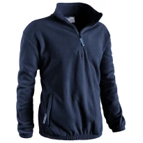 Alles muss raus - Arbeitsfleecejacke mit Halb- Reißverschluss Sottozero Schweden 7250 Größe 4XL Farbe Navyblau