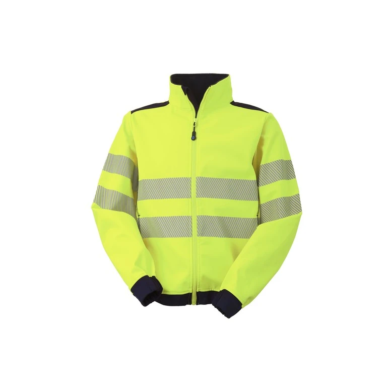 Alles muss raus -  Arbeitsjacke Hochsichtbarkeit  Stretch Rossini Softshell Hi- Vis HH236 Größe L Farbe Gelb