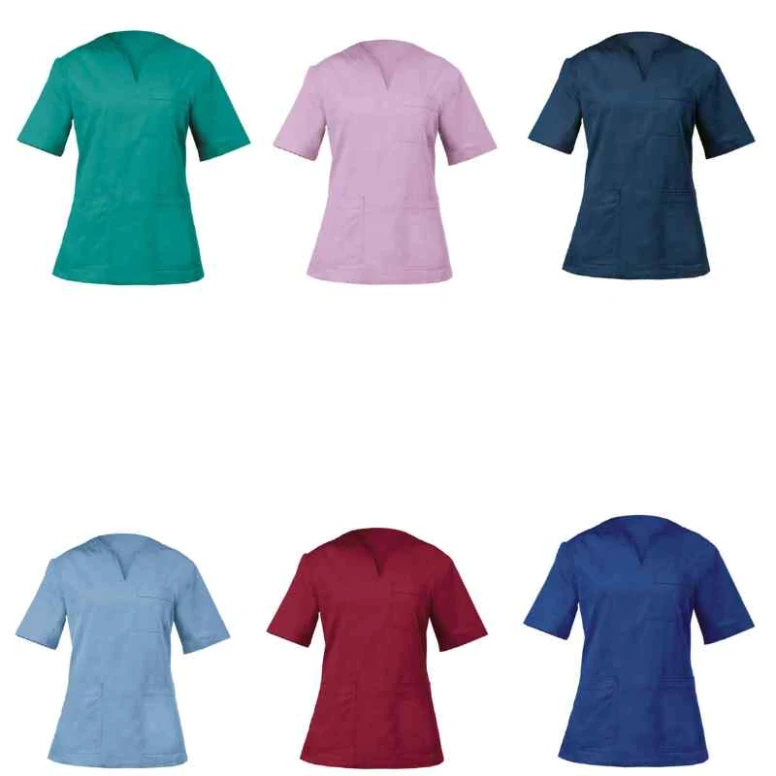 Alles muss raus -  Arbeitsbluse Margherita medizinisch für Damen Giblor's 10M2062C. Größe M Farbe Hellblau