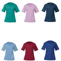 Alles muss raus -  Arbeitsbluse Margherita medizinisch für Damen Giblor's 10M2062C. Größe XL Farbe Bordeaux