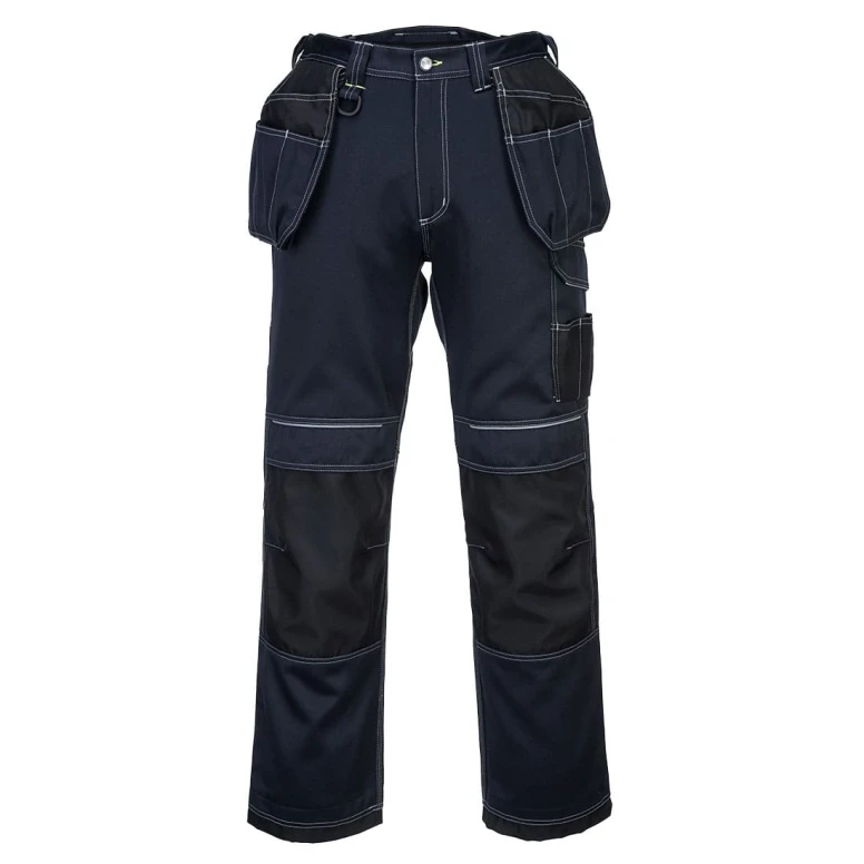 Alles muss raus -  Arbeitshose Portwest Holster PW3 Multitaschen T602 Größe 64 Farbe Grau Schwarz