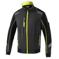 Alles muss raus -  Arbeitsjacke Light- Shell Sparco Tech 02413 Größe XL Farbe Navyblau Orange