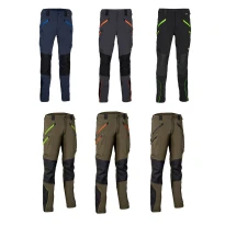 Alles muss raus -  Arbeitshosen Multitaschen Stretch Cofra Velten V621- 0- 04 Größe 46 Farbe Schwarz Lime