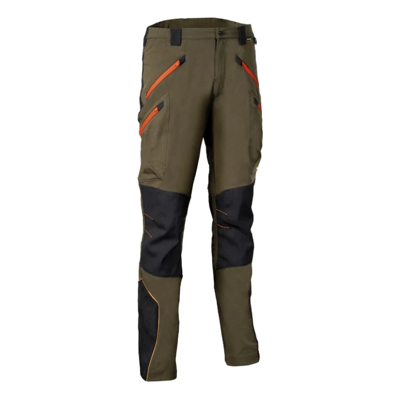 Alles muss raus -  Arbeitshosen Multitaschen Stretch Cofra Velten V621- 0- 04 Größe 56 Farbe Schwarz Lime