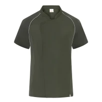 Alles muss raus -  Koreanische Jacke Giblor's Gastronomie Javier 25P08G430 Koch Kurzarm Wellness Größe XL Farbe Bordeaux