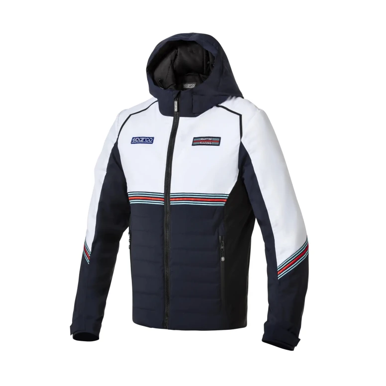 Alles muss raus -  Arbeitsjacke mit Kapuze Sparco Martini Racing 01361MR Größe L Farbe Weiß Blau