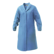 Alles muss raus -  Arbeitskittel Damen Carla Siggi 100% Baumwolle Größe S Farbe Blau