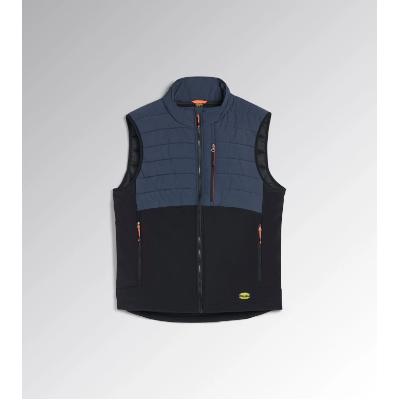Alles muss raus -  Arbeitsweste Diadora PADDED VEST OSLO HYBRID Multitaschen wasserdicht 702.181812 Größe L Farbe Schwarz