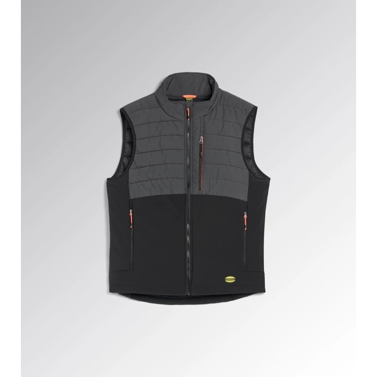 Alles muss raus -  Arbeitsweste Diadora PADDED VEST OSLO HYBRID Multitaschen wasserdicht 702.181812 Größe L Farbe Schwarz
