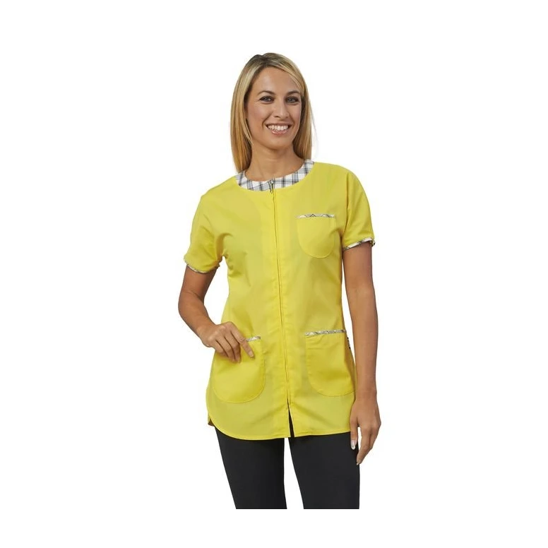 Alles muss raus -  Damen Tunika Multitaschen kurzärmelig Gioia Horeca Siggi -  28CS1424/00- 0001 Größe M Farbe Gelb
