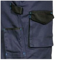 Alles muss raus -  Arbeitshosen Stretch elastisch Multitaschen Cofra Mompach V566- 0- 00 Größe 50 Farbe Schlamm Schwarz