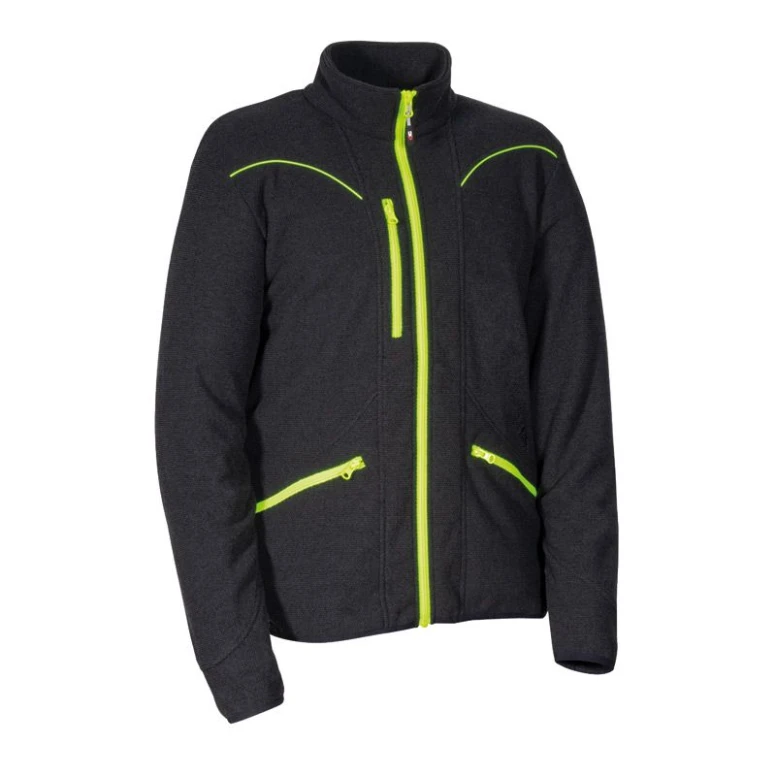 Alles muss raus -  Arbeitsjacke aus Mikrofleece mit mehreren Taschen Cofra Grebo V628- 0- 02 Größe L Farbe Schlamm Schwarz Gelb