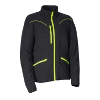 Alles muss raus -  Arbeitsjacke aus Mikrofleece mit mehreren Taschen Cofra Grebo V628- 0- 02 Größe L Farbe Schlamm Schwarz Gelb