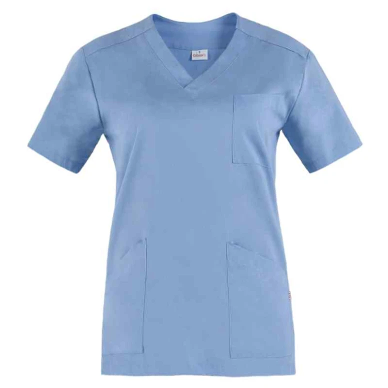 Alles muss raus -  Arbeitsbluse Milena für Damen 100% Baumwolle Giblor's 20P03K196 Größe S Farbe Grün