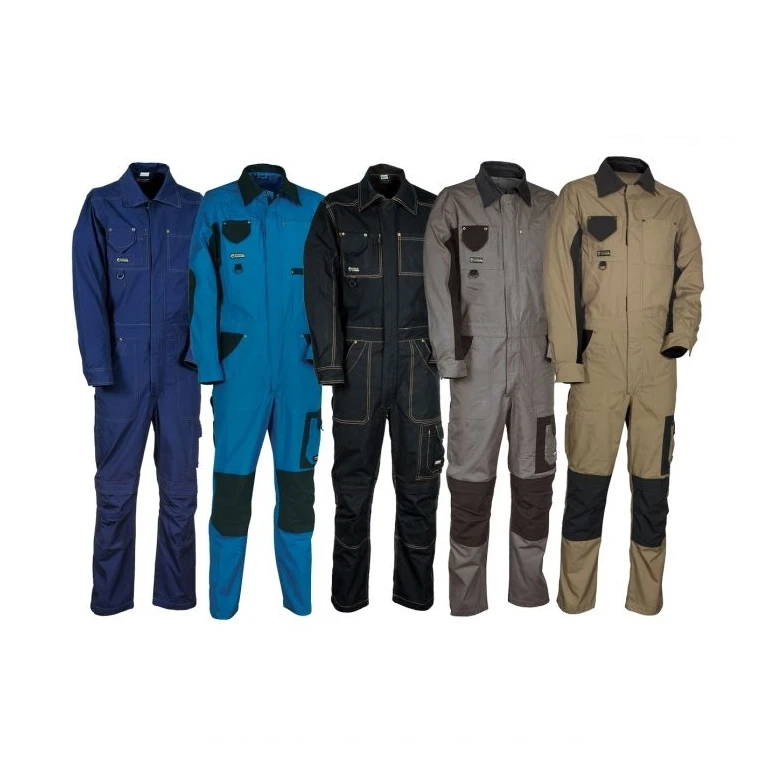 Alles muss raus -   Arbeitsoverall Multitaschen Cofra Marseilles 100% Baumwolle Canvas V056- 0- 01  Größe 48 Farbe Seil Schwarz
