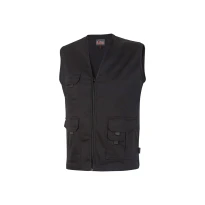 Alles muss raus -  Arbeitsweste Stretch elastisch U- Power Chica  ST285 Farbe Carbonschwarz Größe S