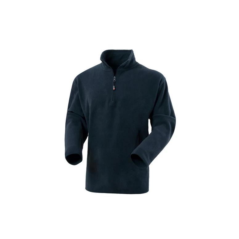 Alles muss raus -  Arbeitssweatshirt aus Fleece mit Halbreißverschluss Rossini Dublino HH159 Größe L Farbe Dunkelgrau meliert