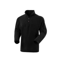 Alles muss raus -  Arbeitssweatshirt aus Fleece mit Halbreißverschluss Rossini Dublino HH159 Größe L Farbe Dunkelgrau meliert
