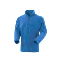 Alles muss raus -  Arbeitssweatshirt aus Fleece mit Halbreißverschluss Rossini Dublino HH159 Größe L Farbe Dunkelgrau meliert