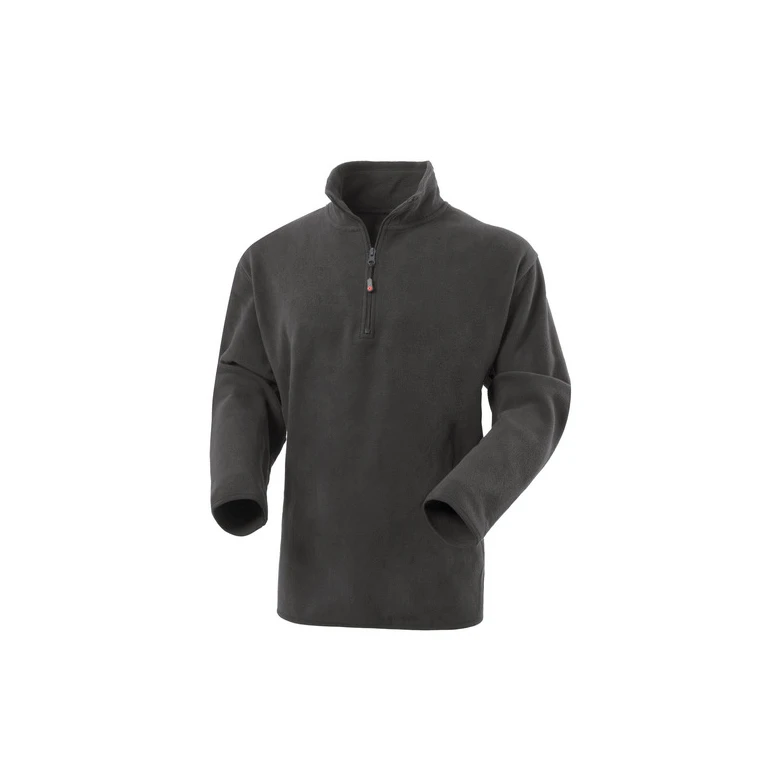 Alles muss raus -  Arbeitssweatshirt aus Fleece mit Halbreißverschluss Rossini Dublino HH159 Größe L Farbe Dunkelgrau meliert