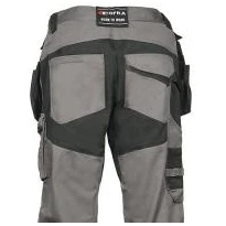 Alles muss raus -  Arbeitshosen Stretch elastisch Multitaschen Cofra Lemno V581- 0- 02 Größe 60 Farbe Schwarz Schwarz