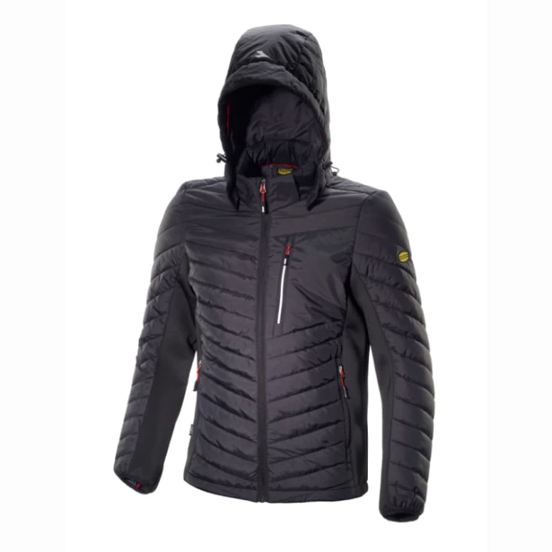 Alles muss raus -  Diadora Arbeitsjacke Full Zip Stretch Oslo 702.177267 Größe L Farbe  Schwarz