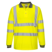Alles muss raus - Arbeitspoloshirt Langärmelig Warnschutz Portwest S277 Größe M Farbe Orange