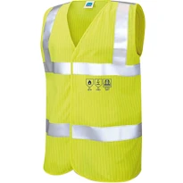 Weste Flammhemmend und antistatisch mit hoher Sichtbarkeit  98% Polyester 2% Antistatische Faser 436388 Neri