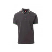 Unisex Polo ITALIA Kurzarm mit kontrastierendem Tricolore - Payper AY 7434