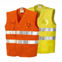 Arbeitsweste mit Taschen und hoher Sichtbarkeit ISSA LINE - 01250