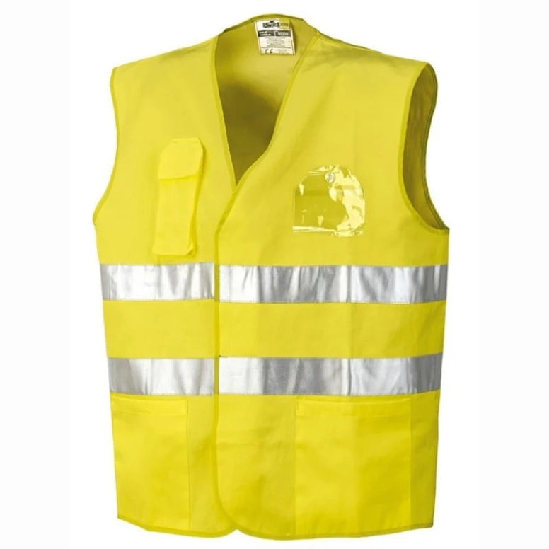 Arbeitsweste mit Taschen und hoher Sichtbarkeit ISSA LINE - 01250