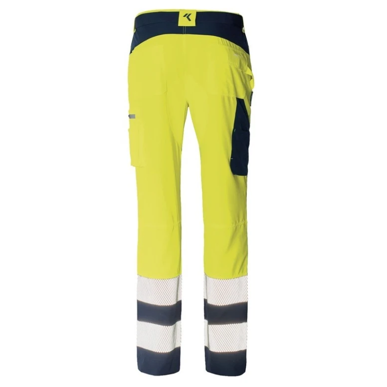 Arbeitsbundhose mit hoher Sichtbarkeit, Multitaschen, Stretch, Issa Line Softshell HI-VI 8450B