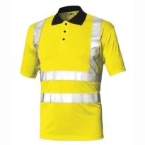 Basic-Polo für hohe Sichtbarkeit ISSA LINE - 08184